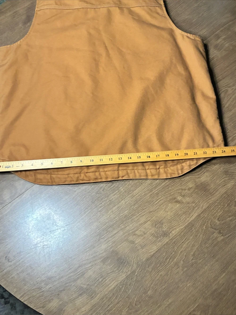 Carhartt Washed Duck Mock Neck Vest Sherpa Lined Brown Model OV4277-M Size Large - Picture 15 of 16